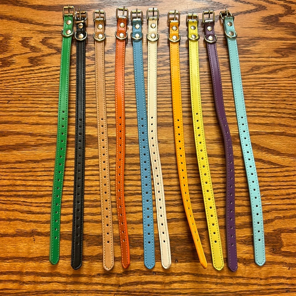 New Bundle of 10 Small Dog or Cat Collars